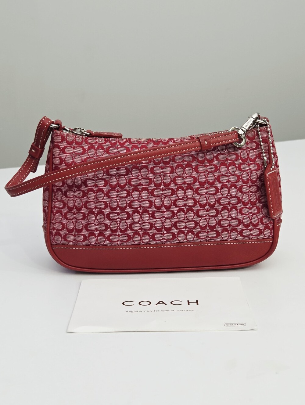 EXCELLENT VINTAGE Y2K COACH MINI SIGNATURE DEMI BAG 6622